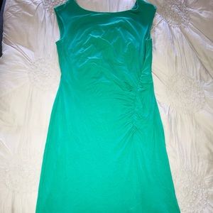 Ann Taylor Green Sleeveless Fitted dress Size XS